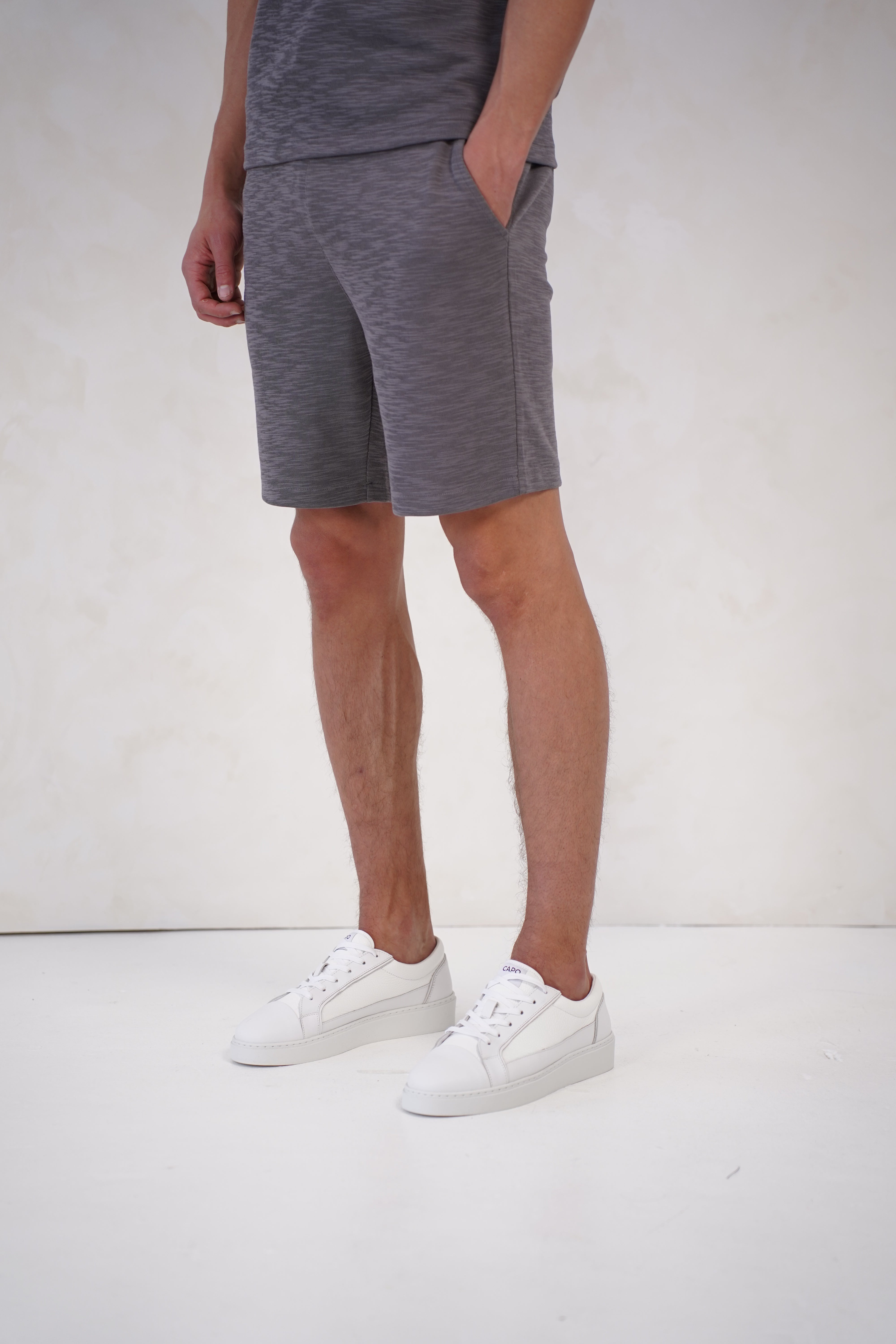 CAPO Jersey Slub Charcoal Shorts